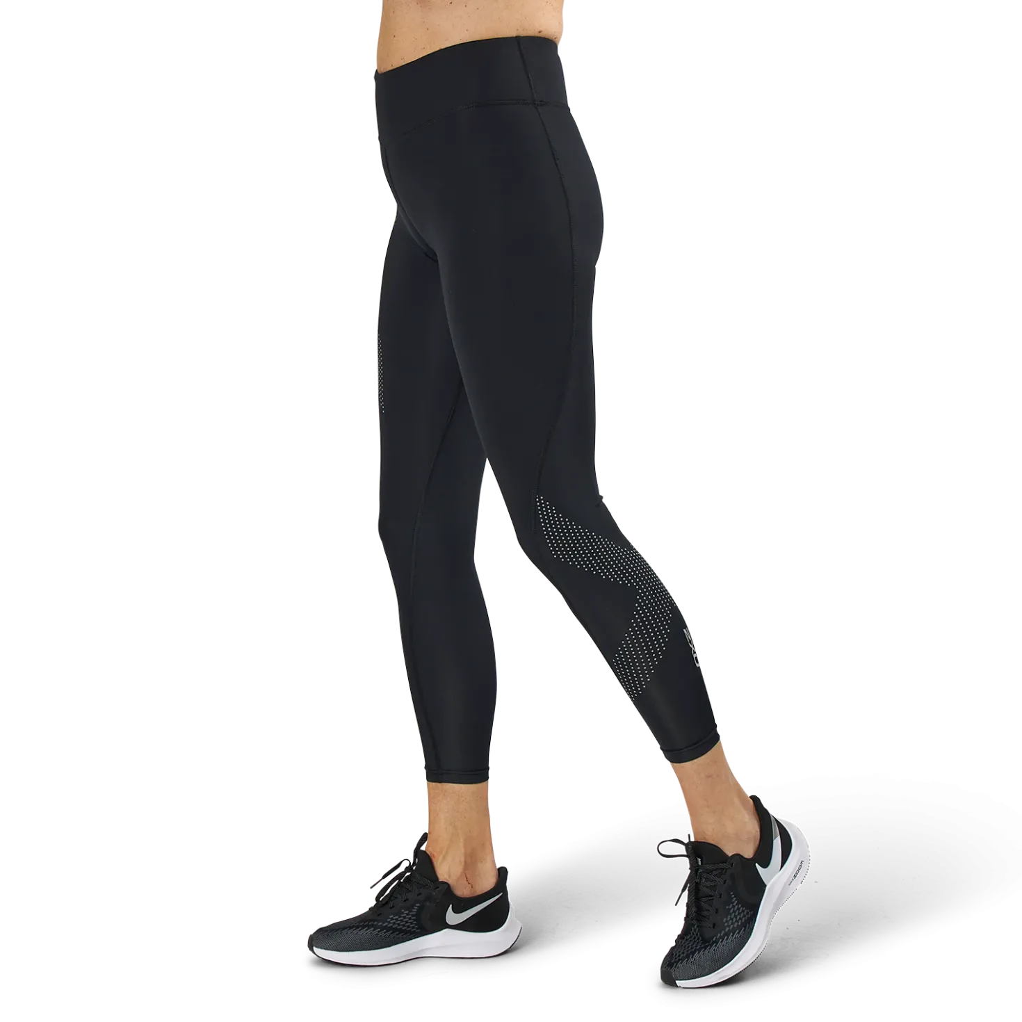 Mid-Rise Compression Tights Black/Grey