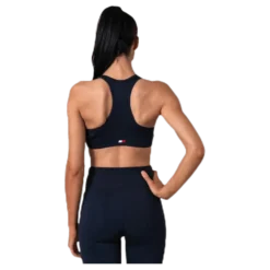Mid Support Bra Logo Blue