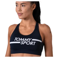Mid Support Bra Logo Blue