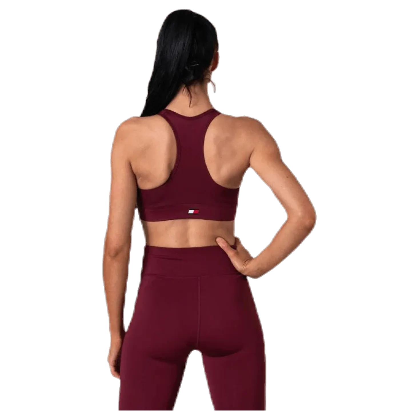 Mid Support Bra Logo Red