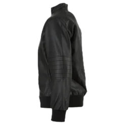 Mike Faux Leather Jacket Black