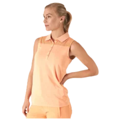 Miko Sleeveless Poloshirt Orange