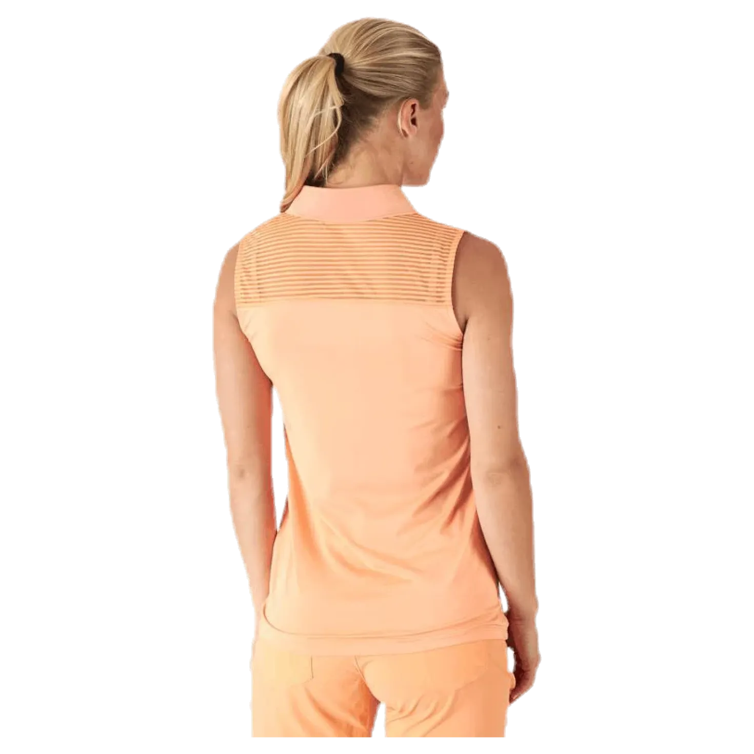 Miko Sleeveless Poloshirt Orange