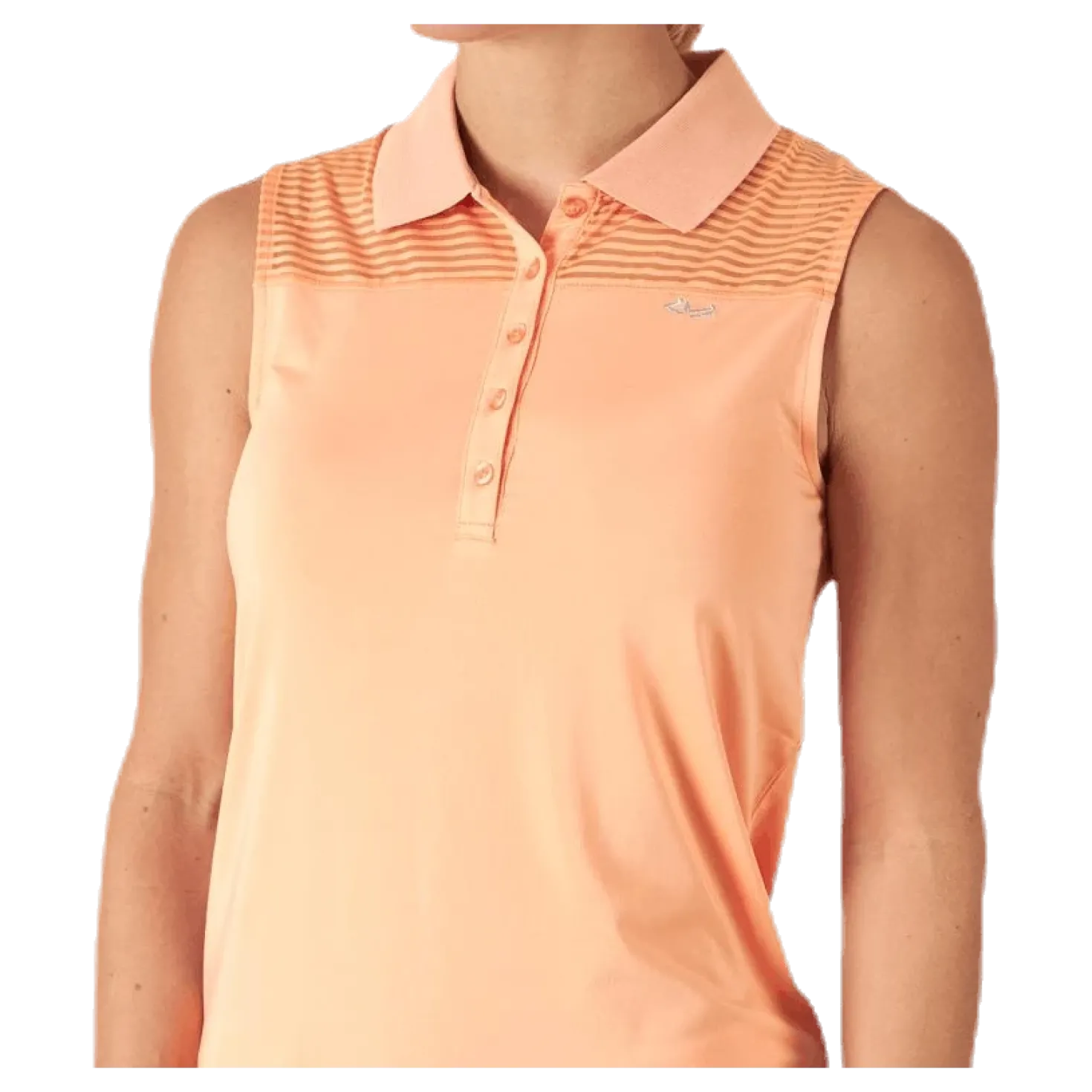 Miko Sleeveless Poloshirt Orange