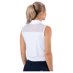 Miko Sleeveless Poloshirt White
