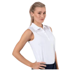 Miko Sleeveless Poloshirt White