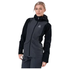 Mila Rain Jacket Black/Grey