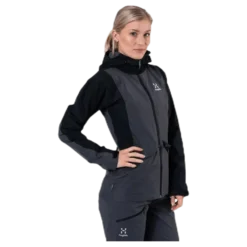 Mila Rain Jacket Black/Grey