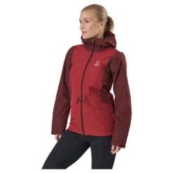 Mila Rain Jacket Maroon Red/brick Red