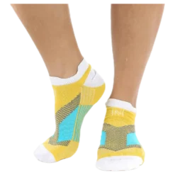Mirenda Thin Running Sock Low-cut White/Yellow