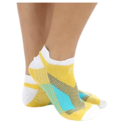 Mirenda Thin Running Sock Low-cut White/Yellow