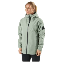 Misty Shell W Jackets Grey Green