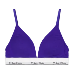 Modern Cotton Lght Lined Trian Blue