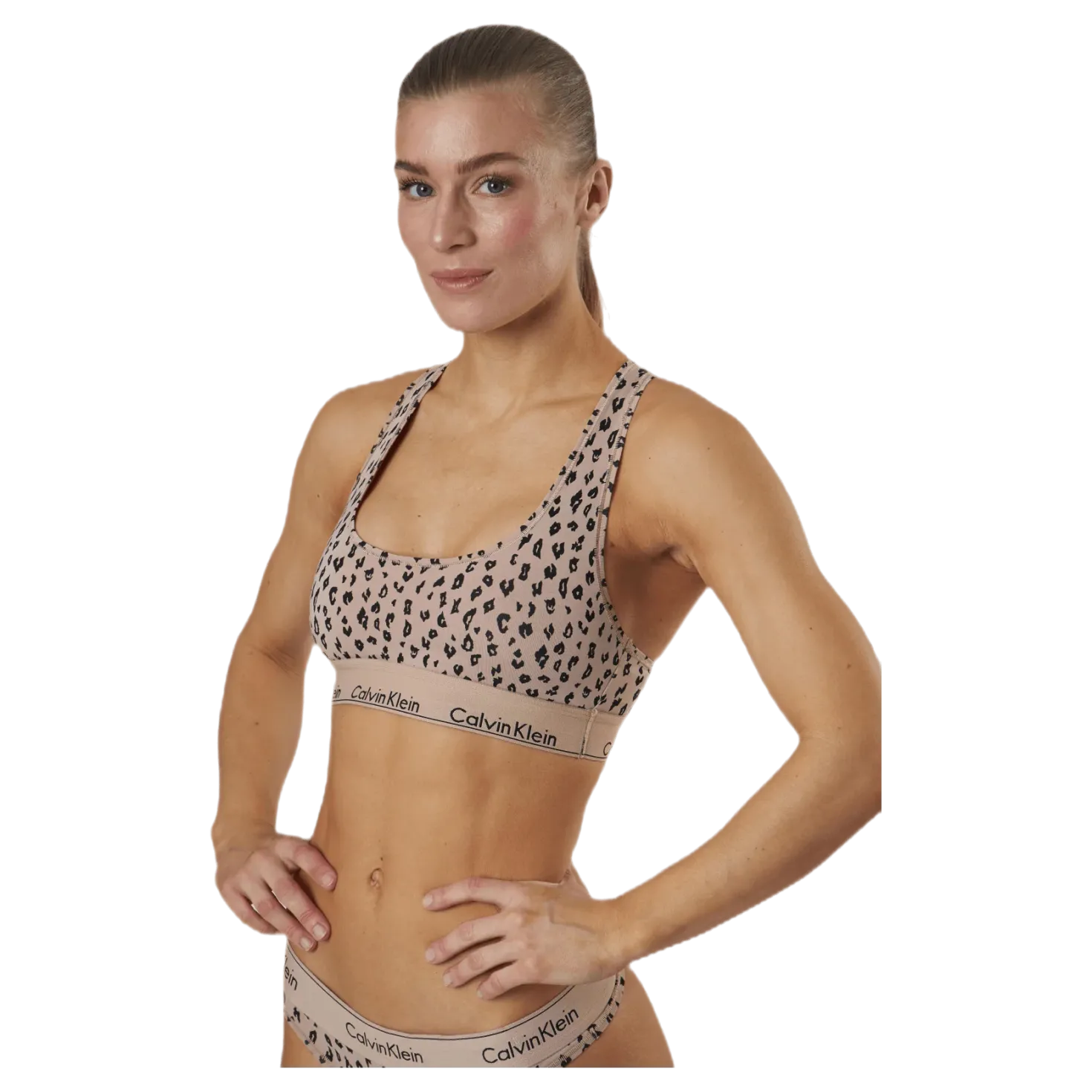 Modern Cotton Unlined Bralette Beige