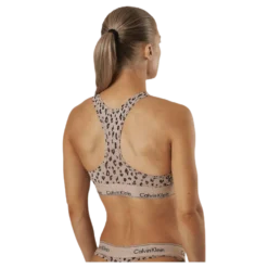 Modern Cotton Unlined Bralette Beige