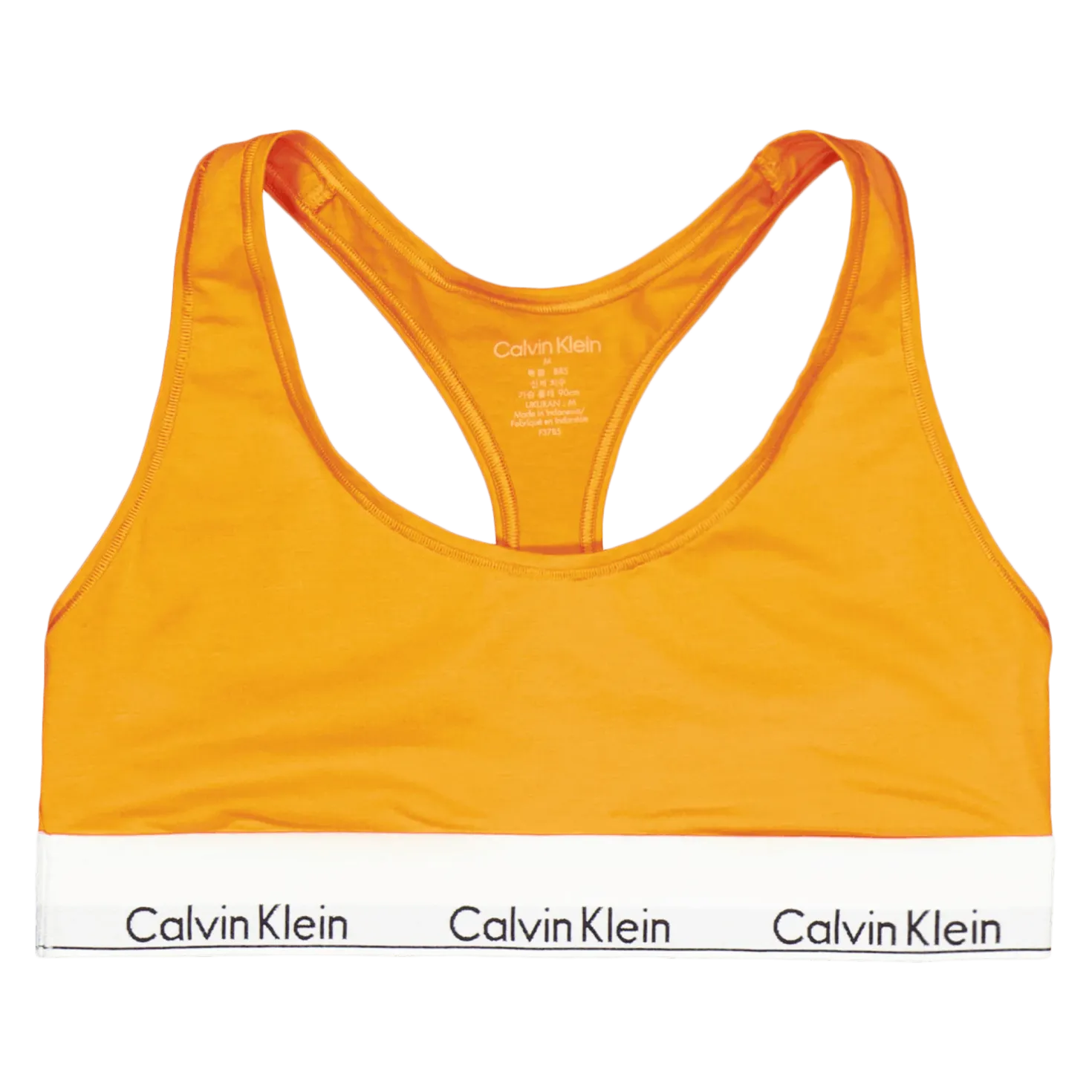 Modern Cotton Unlined Bralette Orange