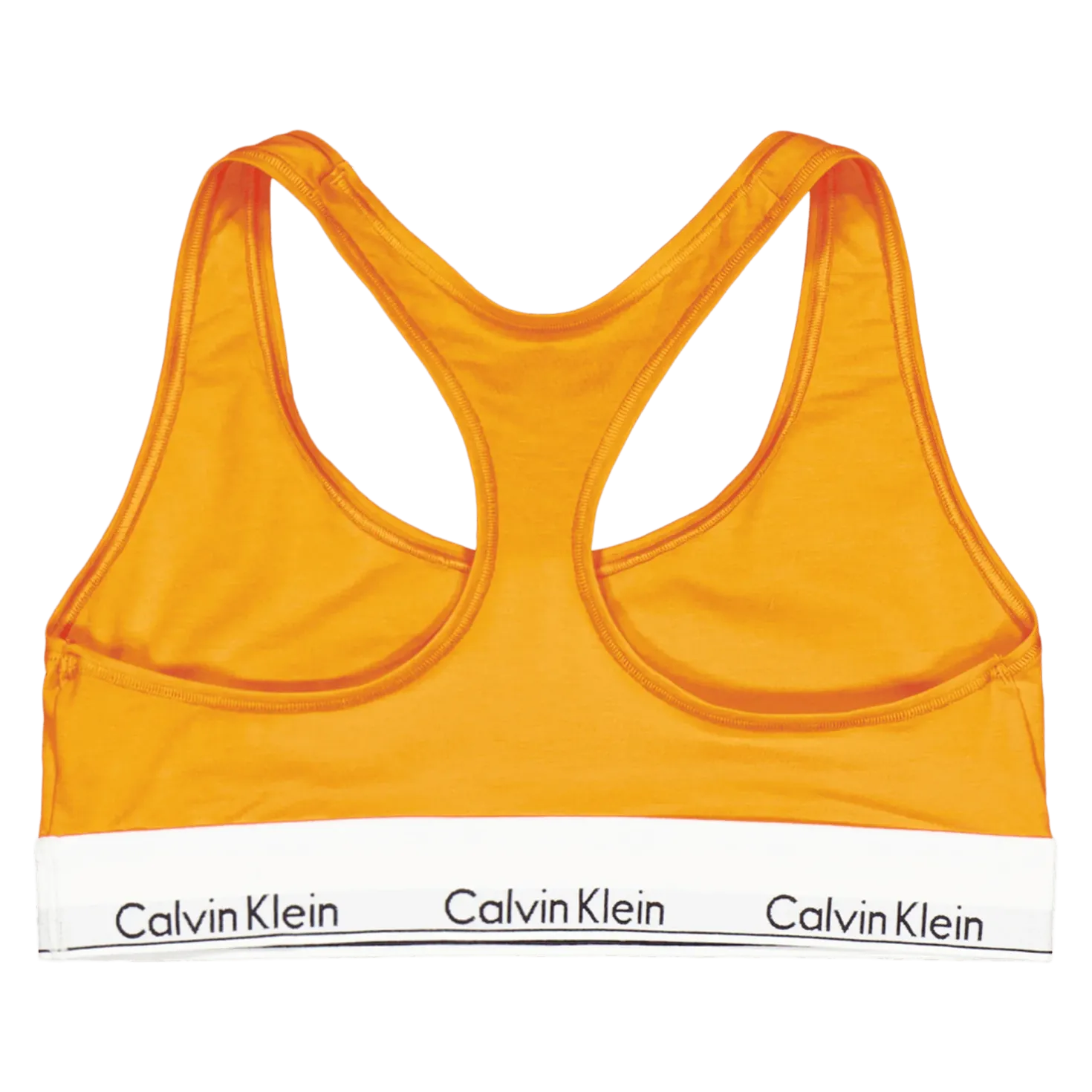 Modern Cotton Unlined Bralette Orange