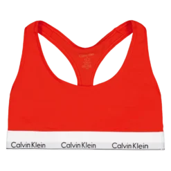Modern Cotton Unlined Bralette Orange
