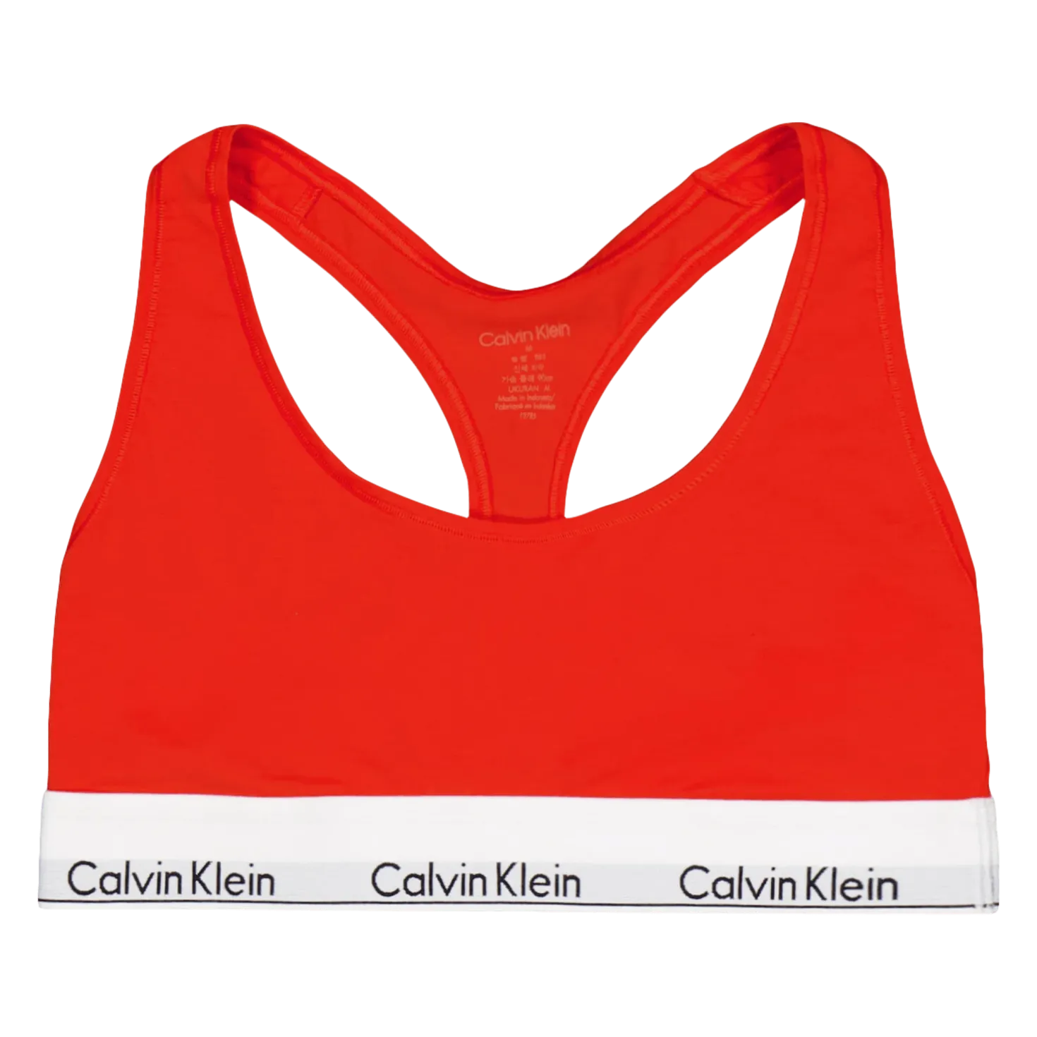 Modern Cotton Unlined Bralette Orange
