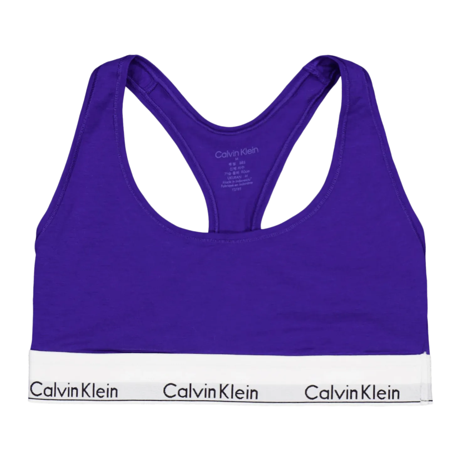 Modern Cotton Unlined Bralette Blue