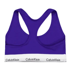 Modern Cotton Unlined Bralette Blue