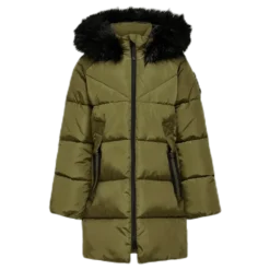 Monica Long Puffer Coat Beige