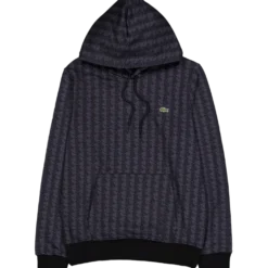 Monogram Fleece Hoodie Graphite Sombre/black