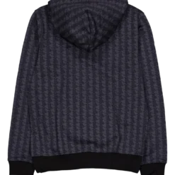 Monogram Fleece Hoodie Graphite Sombre/black