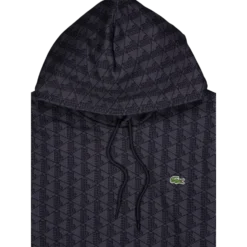 Monogram Fleece Hoodie Graphite Sombre/black