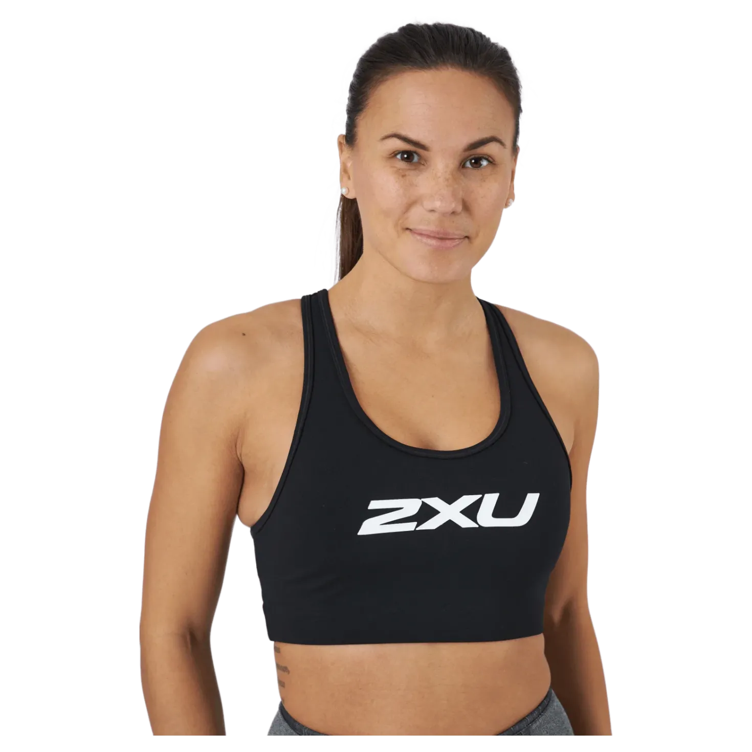 Motion Racerback Crop Black/white
