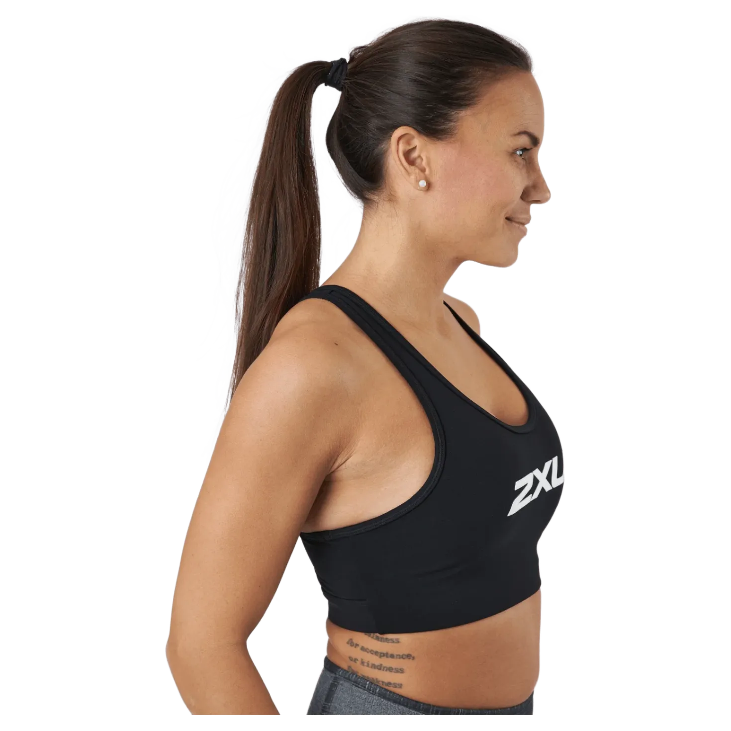 Motion Racerback Crop Black/white