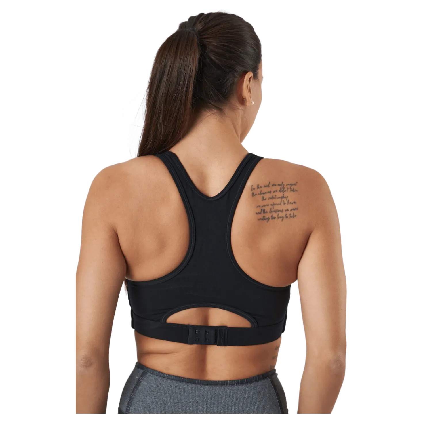 Motion Racerback Crop Black/white