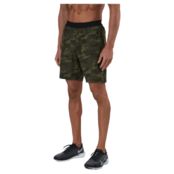M Printed Elastic Shorts Action Green