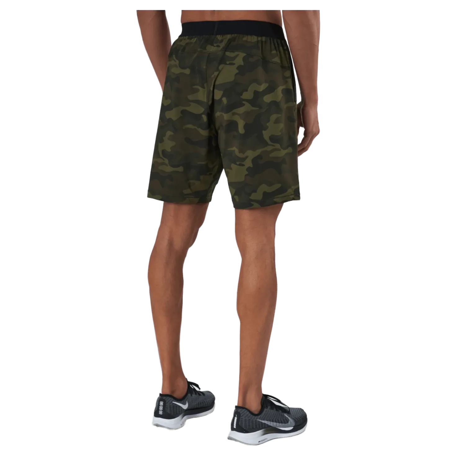 M Printed Elastic Shorts Action Green