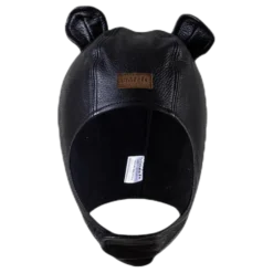 Musse Leather Cap Black