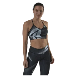 Myt Aop Tri-Back Bra Black