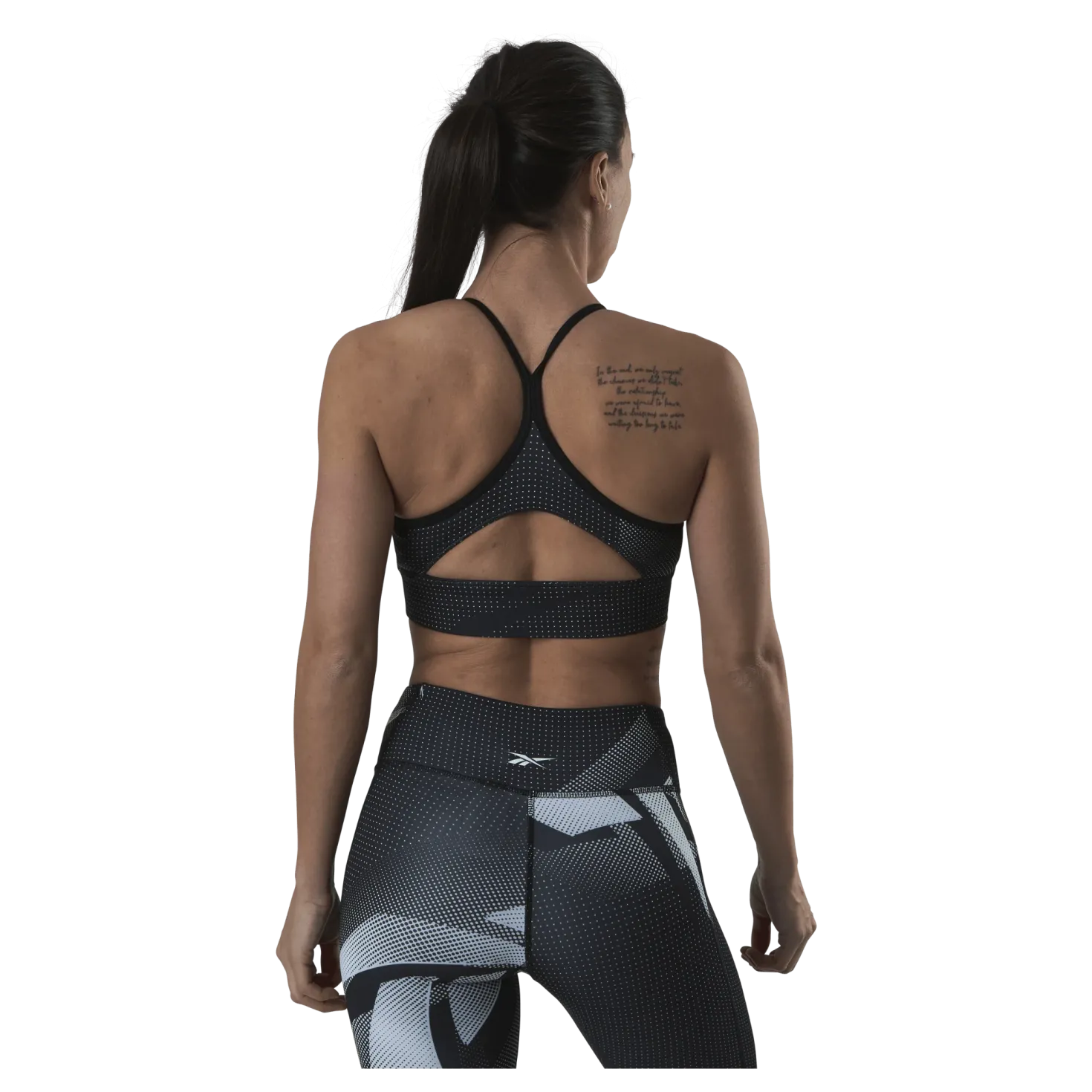 Myt Aop Tri-Back Bra Black