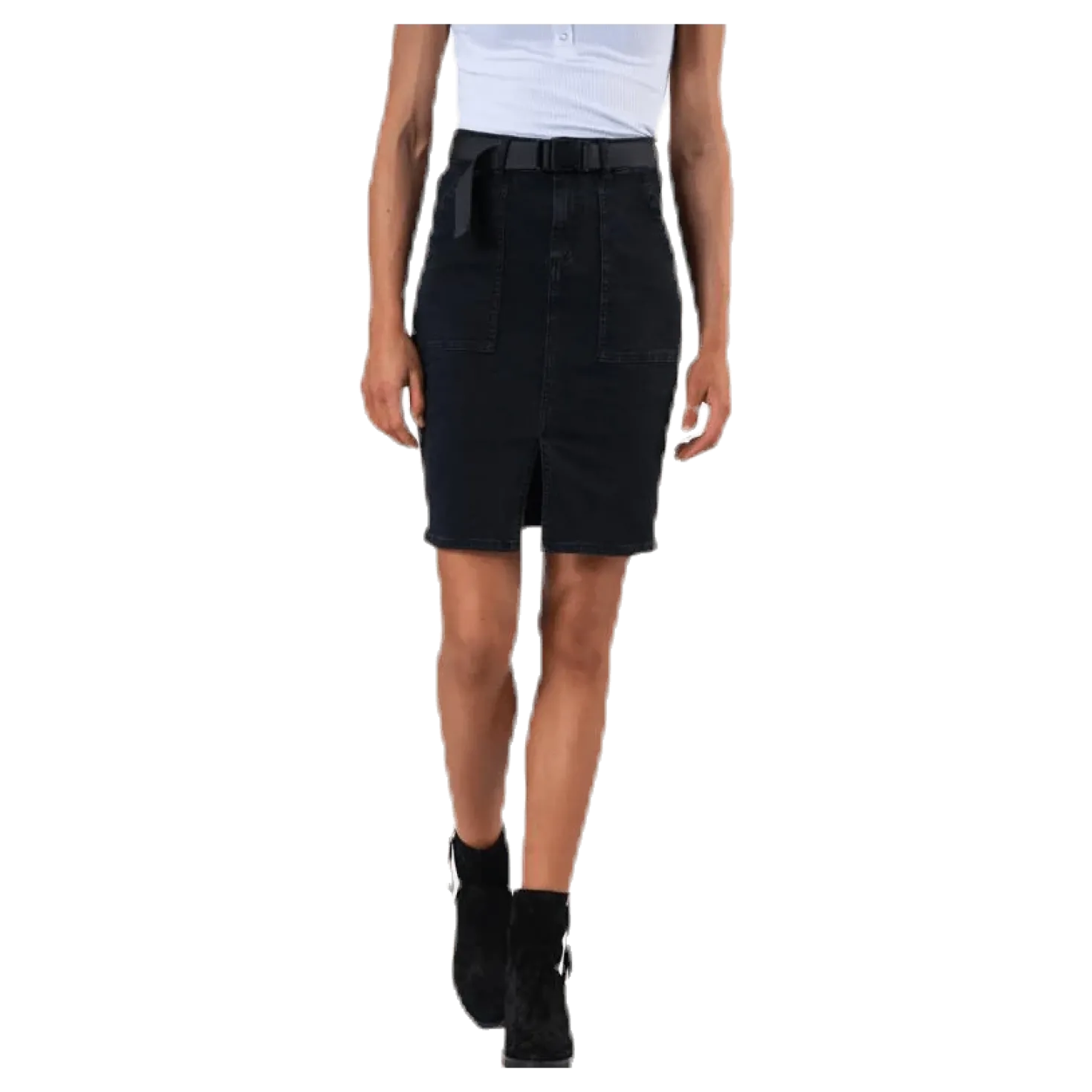Nala Mw Pencil Buckle Skirt Black