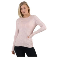 Natalia L/S Rib Pullover Knt Red