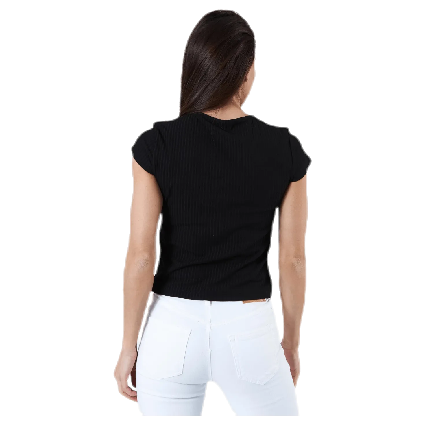 Nella S/S Button Top Black