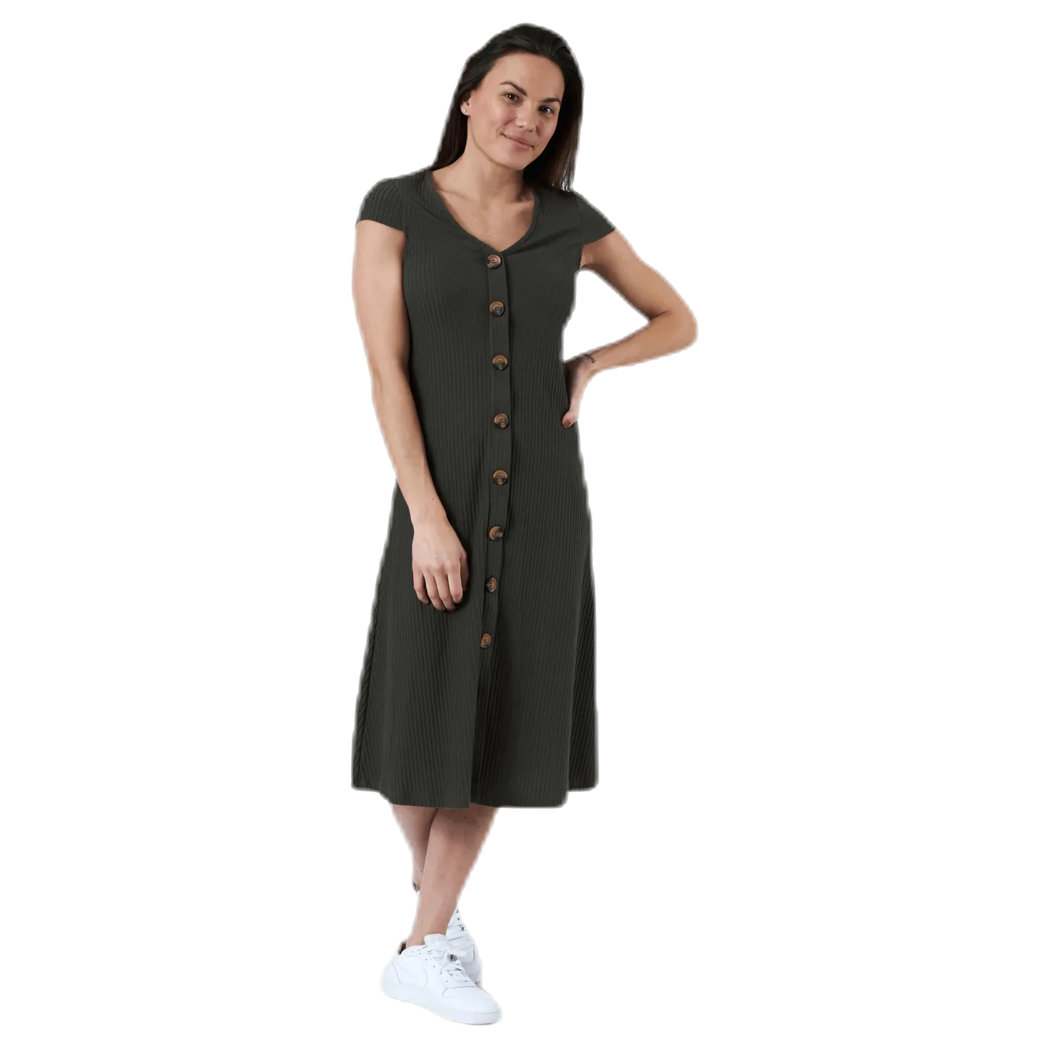 Nella S/S Dress Jrs Green