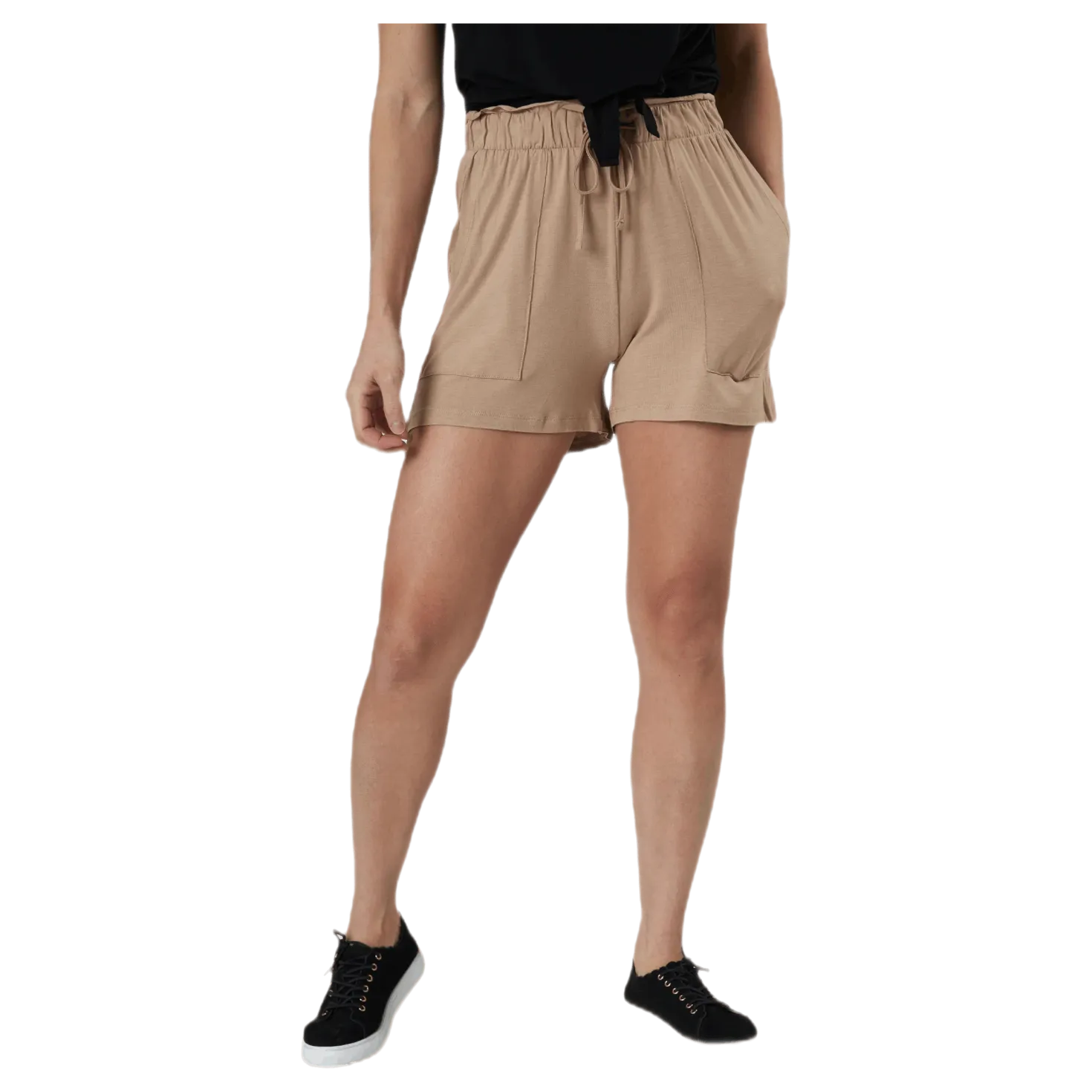 Neora Hw Frill Shorts Beige