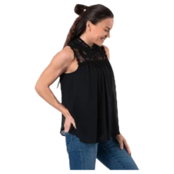 New Cat S/L Top Wvn Black