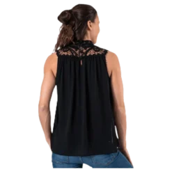 New Cat S/L Top Wvn Black