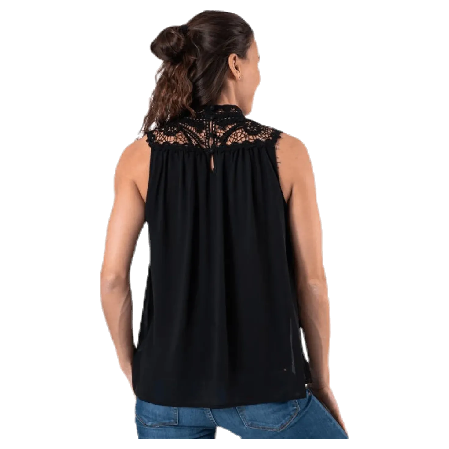 New Cat S/L Top Wvn Black