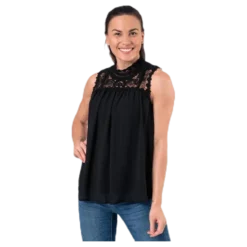 New Cat S/L Top Wvn Black