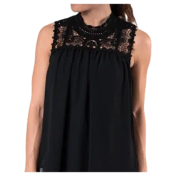 New Cat S/L Top Wvn Black