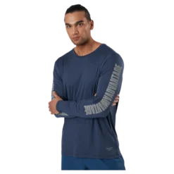 Night LS Perf Tee Blue