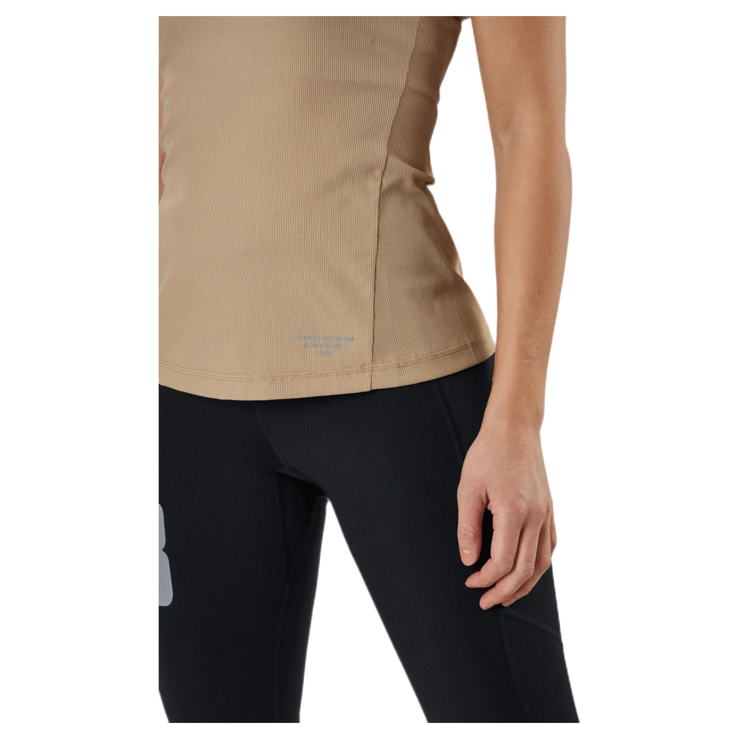 Night Rib Tank Beige