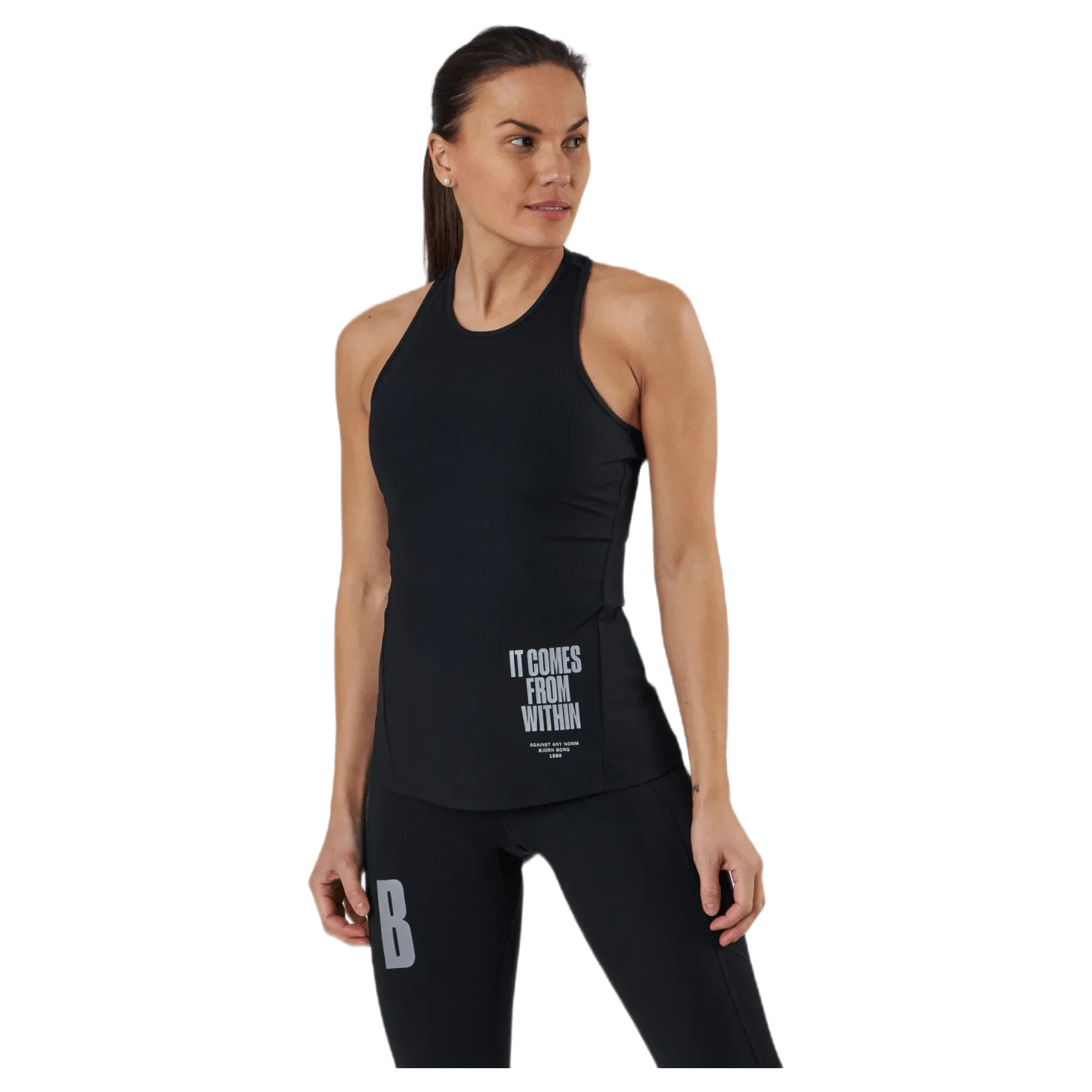 Night Rib Tank Black